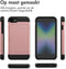 imoshion Hoesje Geschikt voor iPhone SE (2022) / SE (2020) / 8 / 7 Hoesje - Ruimte voor 2 pasjes - imoshion Backcover met pasjeshouder - Rosé Goud
