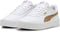 PUMA Carina 3.0 Animal Jr - Sneakers - SOFTFOAM+ - PUMA White-Light Sand-PUMA Gold