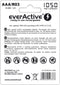 Everactive EVHRL03-1050 - Ni-MH Batterij 1000 mAh - Hoge capaciteit - Wit