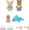 Sylvanian Families 5749 Trio Peutervriendjes Zwembad Fun- inclusief 3 fluweelzachte speelfiguren
