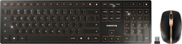 Cherry DW 9100 SLIM - Toetsenbord - Draadloos Bluetooth - Qwerty Tsjechisch - Zwart