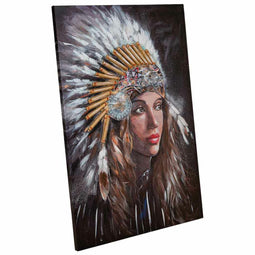 Schilderij Alexandra House Living Life Canvas Sparrenhout 120 x 2 x 80 cm