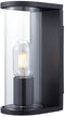 V-TAC VT-81040 - LED Wandlamp Buiten - E27 - IP44 - Rookglas - Mat Zwart