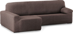 Hoes voor chaise longue met korte armleuning links Eysa ROC Bruin 180 x 120 x 360 cm