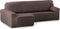 Hoes voor chaise longue met korte armleuning links Eysa ROC Bruin 180 x 120 x 360 cm