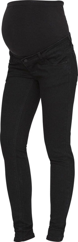 MAMA.LICIOUS MLLOLA SLIM - Dames Jeans Slim Fit - Comfortabele stretchkwaliteit met buikondersteuning - Maat 32/34