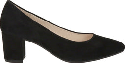 Gabor dames pump - Suède - Hakhoogte 5,5 cm - Zwart - Maat 40,5