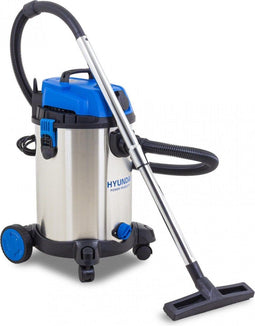 Hyundai 57716FF - Nat- en droogzuiger - 30 liter 1400W inox roestvrijstaal