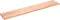 vidaXL - Wandschap - 220x40x(2-4)cm - behandeld - massief - eikenhout - lichtbruin
