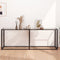 vidaXL - Wandtafel - 200x35x75,5 - cm - gehard - glas - transparant