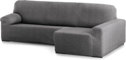 Hoes voor chaise longue met korte armleuning rechts Eysa ROC Donker grijs 180 x 120 x 360 cm