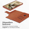 Accezz Samsung Galaxy S24 Ultra - Leather Bookcase 2-in-1 met MagSafe - Echt Nappa leer - Sienna Brown