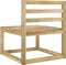 vidaXL - Tuinmiddenbanken - 2 - st - pallet - groen - geïmpregneerd - grenenhout