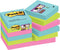 Post-it® Super Sticky Notes - Kleurenset Miami, Aquawave, Neon groen, Neon rose - 47,6mm x 47,6mm