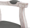 vidaXL - Eetkamerstoel - 62x59,5x100,5 - cm - stof - donkergrijs