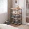 Woltu Opbergboxen - Set van 5 - Opvouwbaar - 47x20x28 cm - Grijs (set van 5)