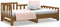 vidaXL - Slaapbank - uitschuifbaar - 2x(80x200) - cm - grenenhout - honingbruin