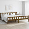 vidaXL - Bedframe - massief - hout - honingbruin - 180x200 - cm