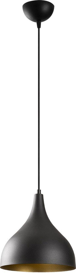 LedLoket Turbo - Hanglamp - Dimbaar - Zwart goud 26 cm