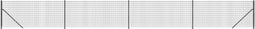 vidaXL - Draadgaashek - met - flens - 1,1x10 - m - antracietkleurig