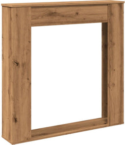 vidaXL - Haardombouw - 100x20x100 - cm - bewerkt - hout - artisanaal - eikenkleurig