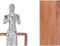 Decoratieve figuren Blokfluit Zilverkleurig Hout Metaal 13 x 27 x 13 cm