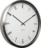 Karlsson wandklok Cased Index steel - Kleur - Wit