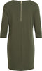 VILA VITINNY NEW DRESS - Damesjurk met ronde hals en 3/4 mouwen - XS