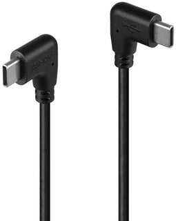 Lindy 32009 - USB C Haaks Mannelijk - USB 2.0 60 W - Zwart
