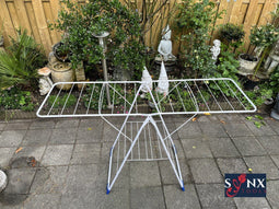 Synx Tools Wasrek Wit Droogrek Opvouwbaar - Wasdroger - Kleren Ophangen - Wasrek hangend - wasrek inklapbaar - Kleding drogen - wasmiddel - droogrek hangend