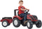 Falk Valtra S4 traptractor met aanhanger en geluid donkerrood