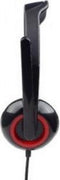 Gembird MHS-002 - Stereo headset met microfoon - Draaibare microfoonarm - Rood Zwart