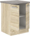 Lage kast met 2 draaideuren - Sonoma eiken decor - B 60 x D 51,6 x H 85 cm - LASSEN