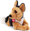 Trudi Classic Knuffel Hond Duitse Herder 35 cm - Hoge kwaliteit pluche knuffel - Knuffeldier voor jongens en meisjes - Bruin Zwart - 16x27x35 cm maat M
