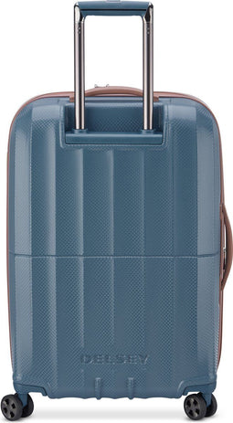 Delsey St. Tropez - Reiskoffer 67 cm - Anti-diefstal rits en geruisloze wielen - Blauw