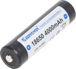 Li-ion batterij 18650 4000mAh, 3,7V Li-ion batterij beveiligd, positieve pool vergroot, 69,2x18,7mm