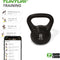 Tunturi PVC Kettle Bell - Kettlebell - 8 kg - Incl. gratis fitness app - Zwart