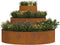vidaXL - Tuinplanter - Set - Corten - Staal