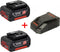 18v starterset met 2 accu's van 3.0Ah + Lader AL1860 CV