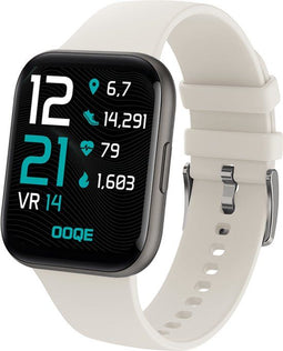 OOQE WATCH PRO 6 - Smartwatch - Gezondheidsanalyse GPS Music Control - Wit