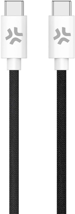 Celly USBCUSBCCOTTBK - Oplaadkabel - 1,5 meter - Snel laden 100W - Zwart
