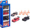 Siku cadeauset Race Mercedes-AMG GT4 Audi RS 5 Racing en BMW M4 incl. 6 verkeerskegels speelgoedauto's metaal/kunststof multicolor met sportvelgen en achtervleugels