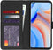 imoshion Hoesje Geschikt voor Oppo Reno4 Pro 5G Hoesje Met Pasjeshouder - imoshion Luxe Bookcase - Zwart