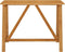 vidaXL - Tuinbartafel - 140x70x104 - cm - massief - acaciahout