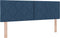 vidaXL - Hoofdbord - Diamantblok - Ontwerp - Blauw - 140 - cm - Stof