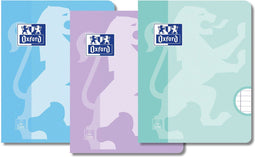 Oxford School - Schoolschrift A5 - Lijn met kantlijn - Pastel kleuren - 3-pack