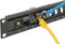 19'' Patch Panel 1U met draaibare poorten voor 24 Keystone modules / zwart