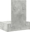 vidaXL - Wandgemonteerde - Kaptafel - Betonnen - Grijs - 60x40x70 - cm