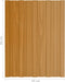 vidaXL - Dakpanelen - 36 - st - 60x45 - cm - gegalvaniseerd - staal - lichthoutkleurig