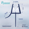 Douchedeur Zeefstrip voor 4-6mm Glas tot 18mm Opening (Recht)